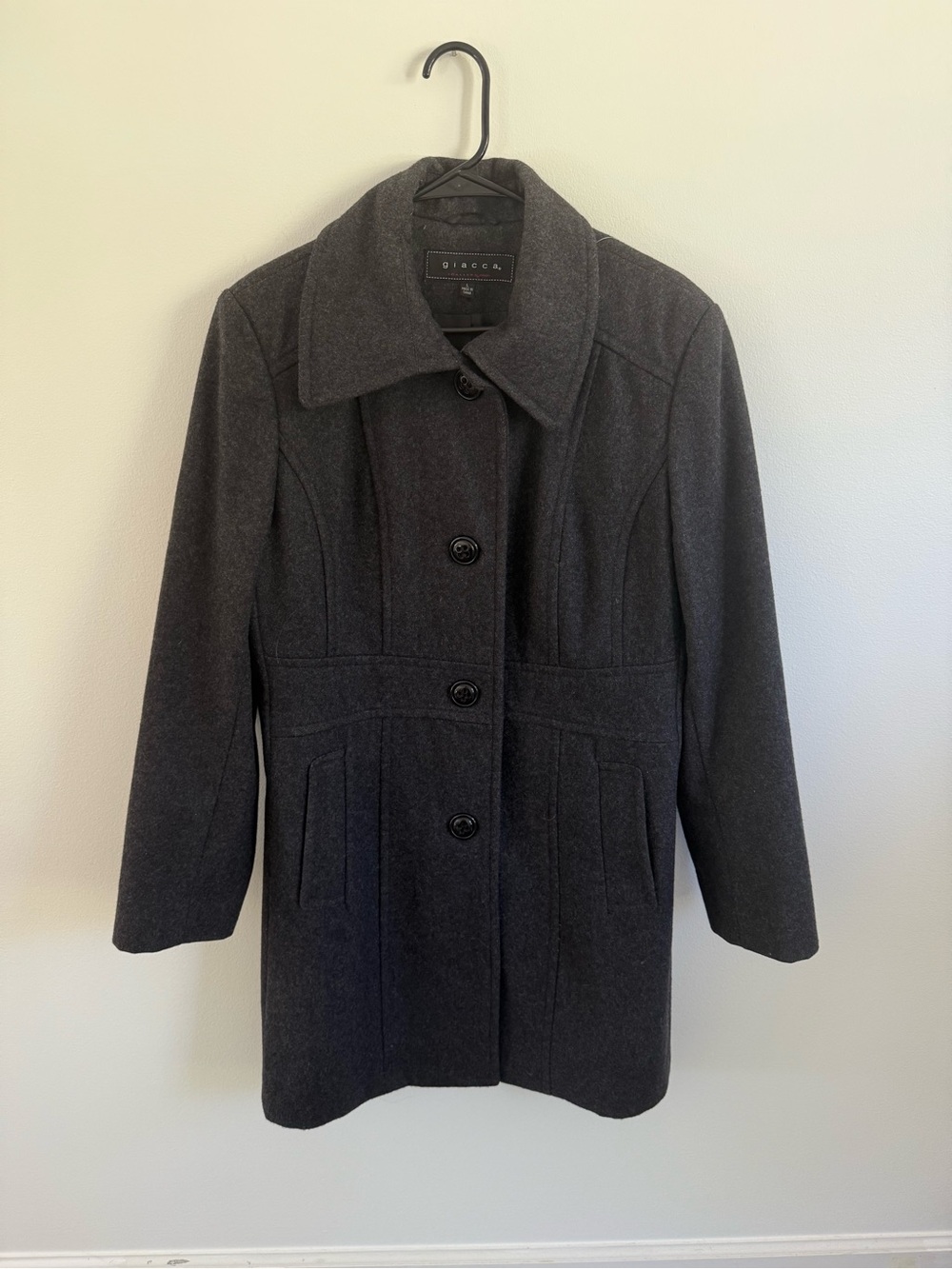 Giacca Wool Blend Long Peacoat
